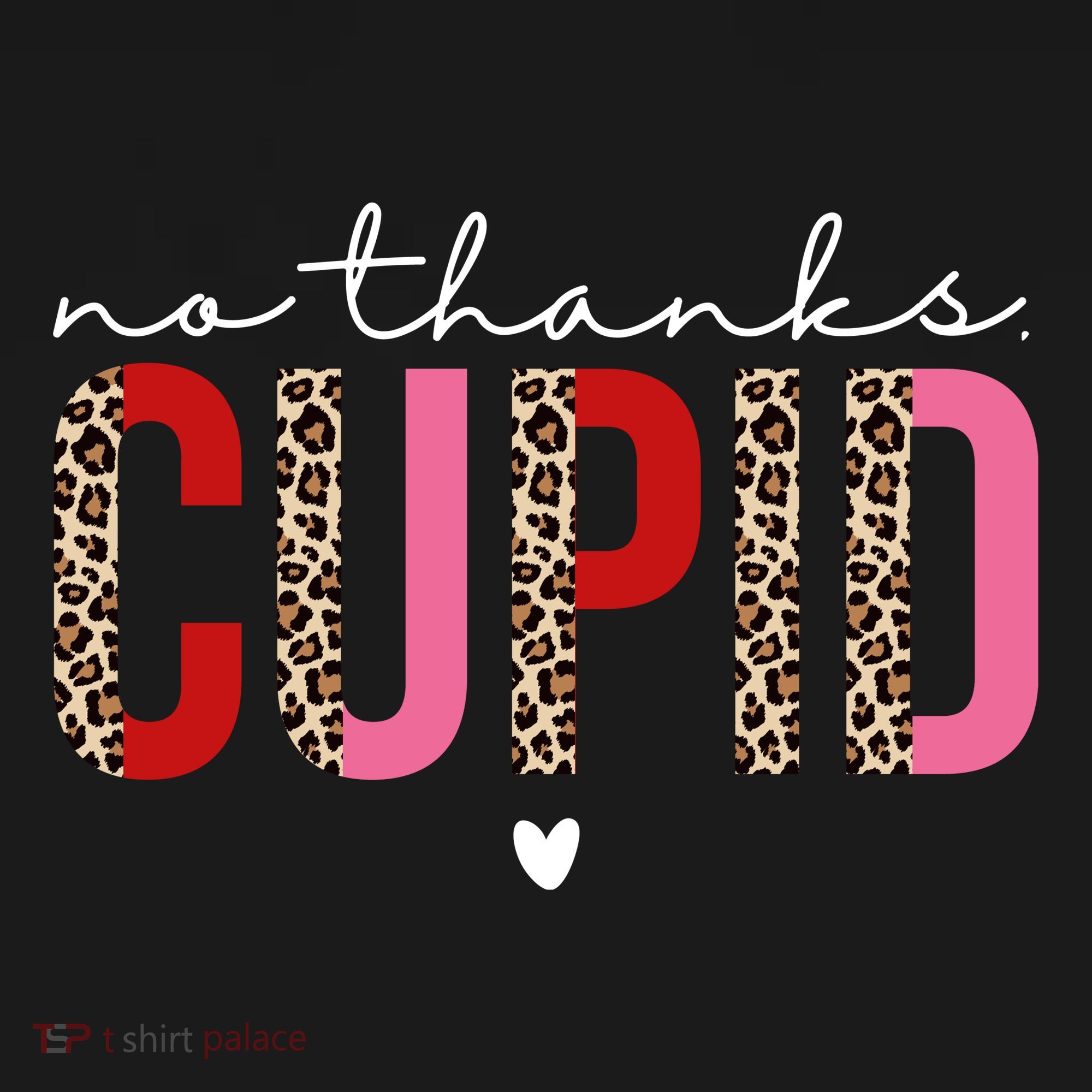 No Thanks Cupid Funny Anti Valentine Coaster