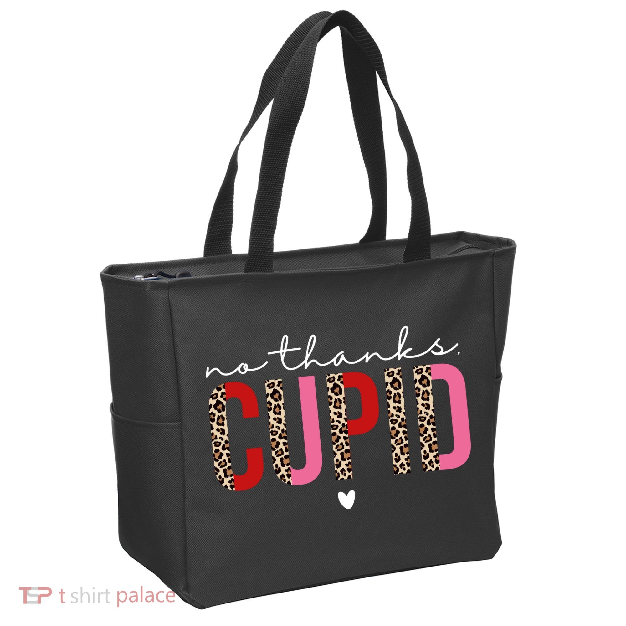 No Thanks Cupid Funny Anti Valentine Tote Bag