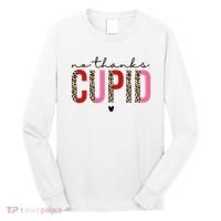 No Thanks Cupid Funny Anti Valentine Long Sleeve Shirt thumb 0