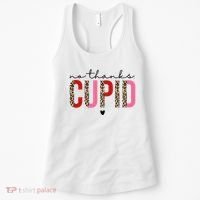 No Thanks Cupid Funny Anti Valentine Women's Tank Top thumb 0