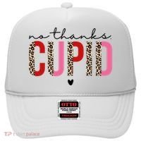 No Thanks Cupid Funny Anti Valentine Hat thumb 0