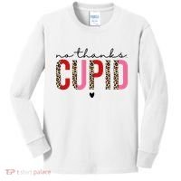 No Thanks Cupid Funny Anti Valentine Kids Long Sleeve Shirt thumb 0