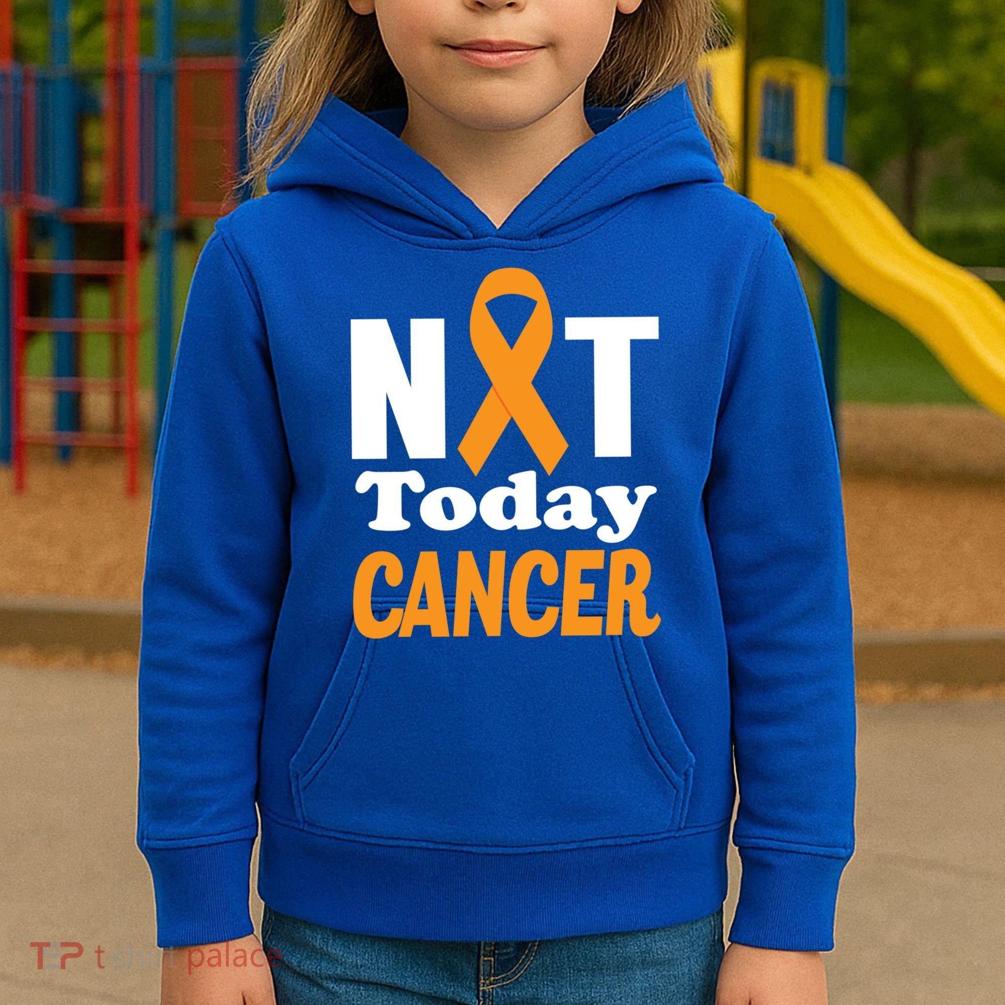 Not Today Cancer Fighter And Survivor Gift Kids Hoodie
