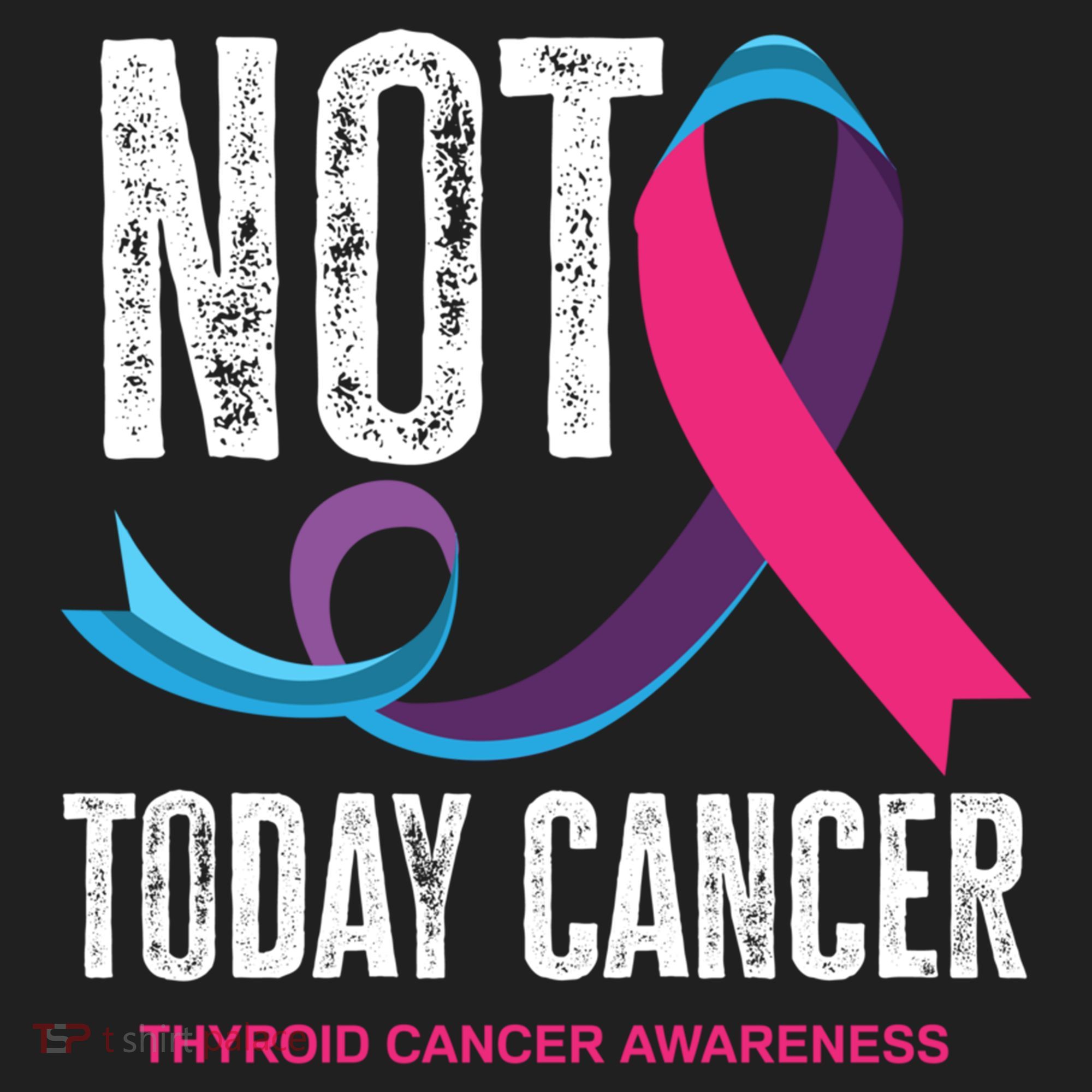 Not Today Cancer Support Thyroid Cancer Awareness Thyroid Cool Gift Beanie