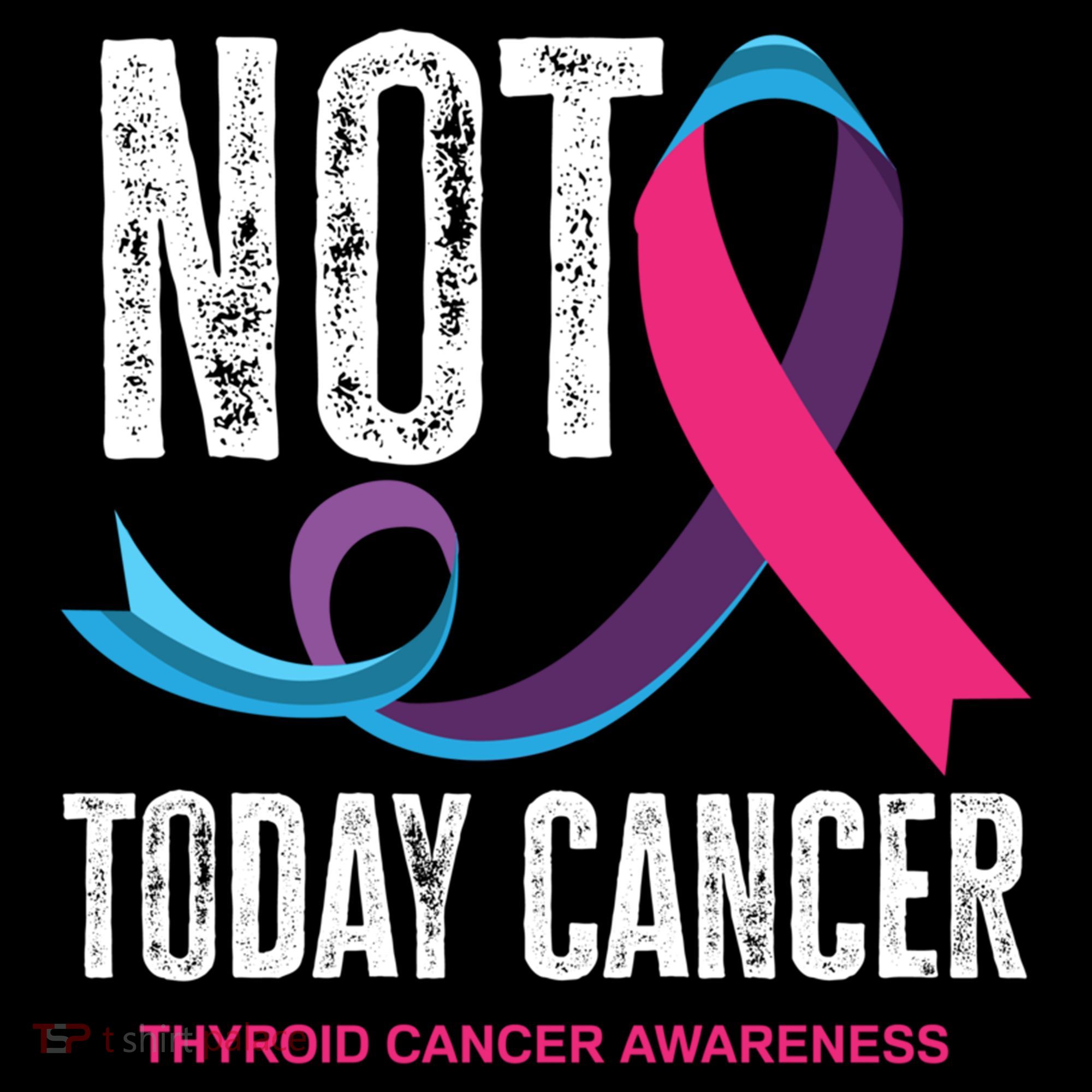 Not Today Cancer Support Thyroid Cancer Awareness Thyroid Cool Gift Women's Hoodie