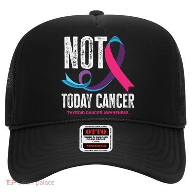 Not Today Cancer Support Thyroid Cancer Awareness Thyroid Cool Gift Hat
