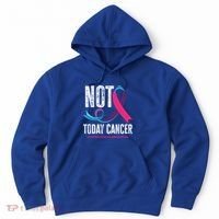 Not Today Cancer Support Thyroid Cancer Awareness Thyroid Cool Gift Hoodie thumb 0