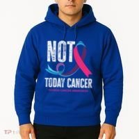 Not Today Cancer Support Thyroid Cancer Awareness Thyroid Cool Gift Hoodie thumb 2