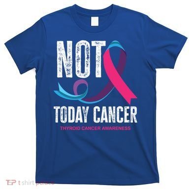 Not Today Cancer Support Thyroid Cancer Awareness Thyroid Cool Gift T-Shirt