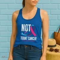 Not Today Cancer Support Thyroid Cancer Awareness Thyroid Cool Gift Women's Tank Top thumb 2