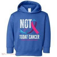 Not Today Cancer Support Thyroid Cancer Awareness Thyroid Cool Gift Toddler Hoodie thumb 0