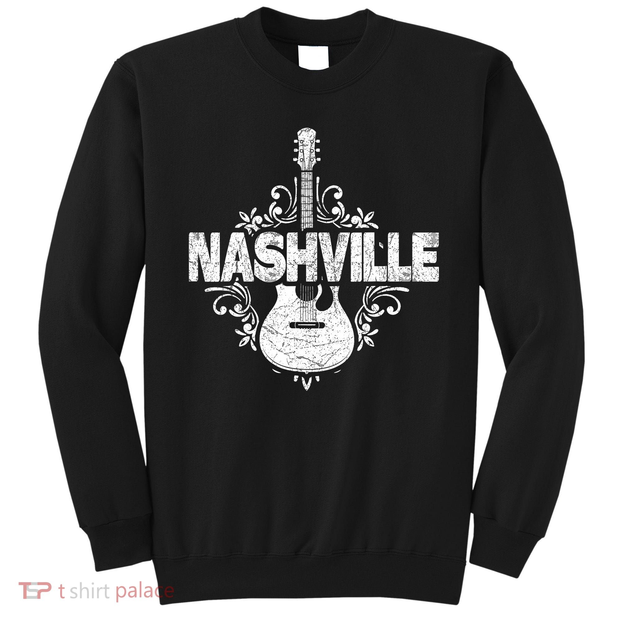 Nashville Tennessee Country Music Lovers Retro Guitar Player Sweatshirt