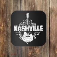 Nashville Tennessee Country Music Lovers Retro Guitar Player Coaster thumb 0