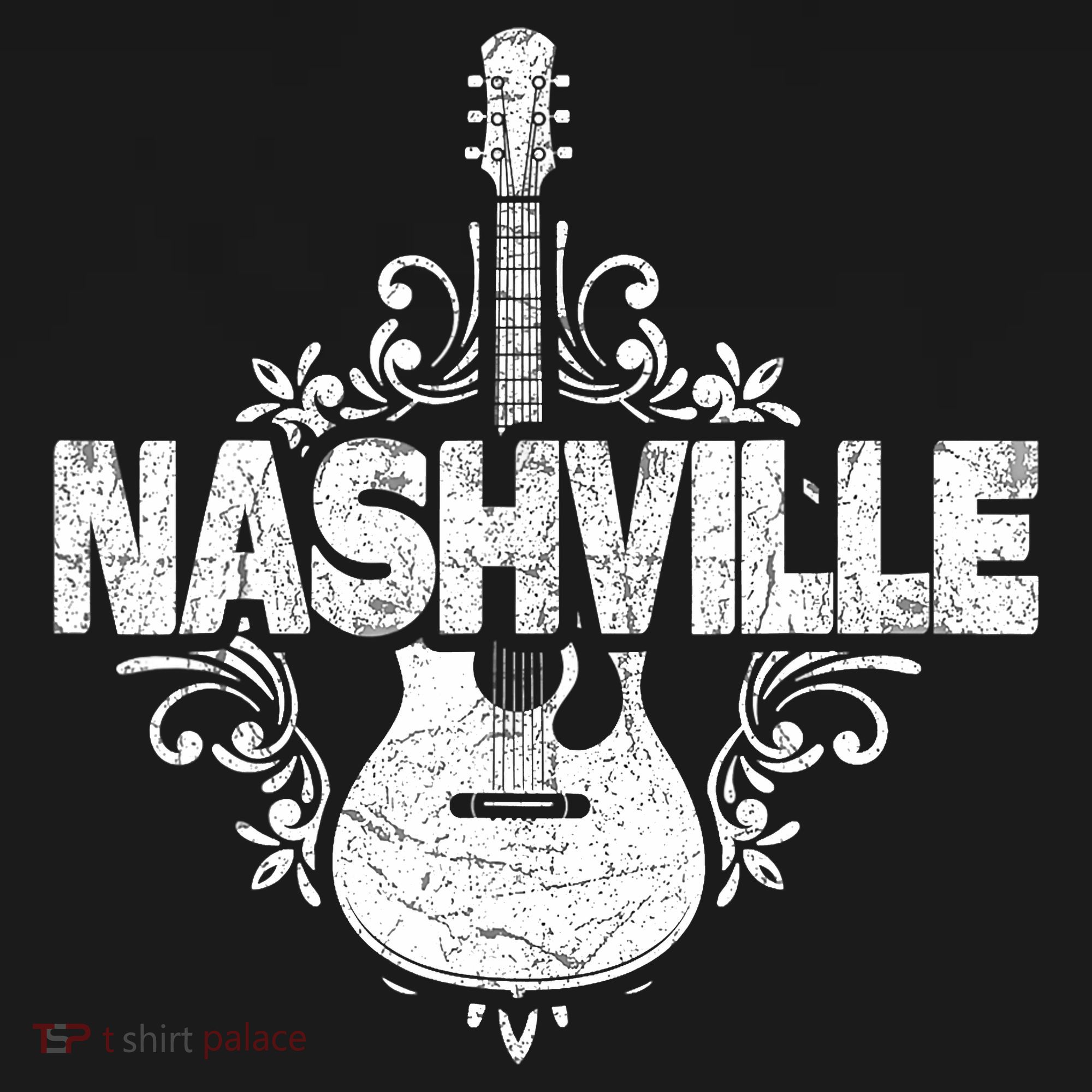 Nashville Tennessee Country Music Lovers Retro Guitar Player Women's Hoodie