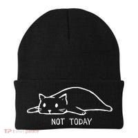 Not Today Crazy Cat Cute Cat For Lover Animal Tee Beanie thumb 0