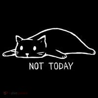 Not Today Crazy Cat Cute Cat For Lover Animal Tee Visor thumb 3