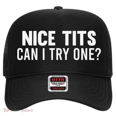 Nice Tits Can I Try One Funny Humor Dirty Jokes Hat