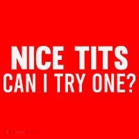 Nice Tits Can I Try One Funny Humor Dirty Jokes Santa Hat thumb 1