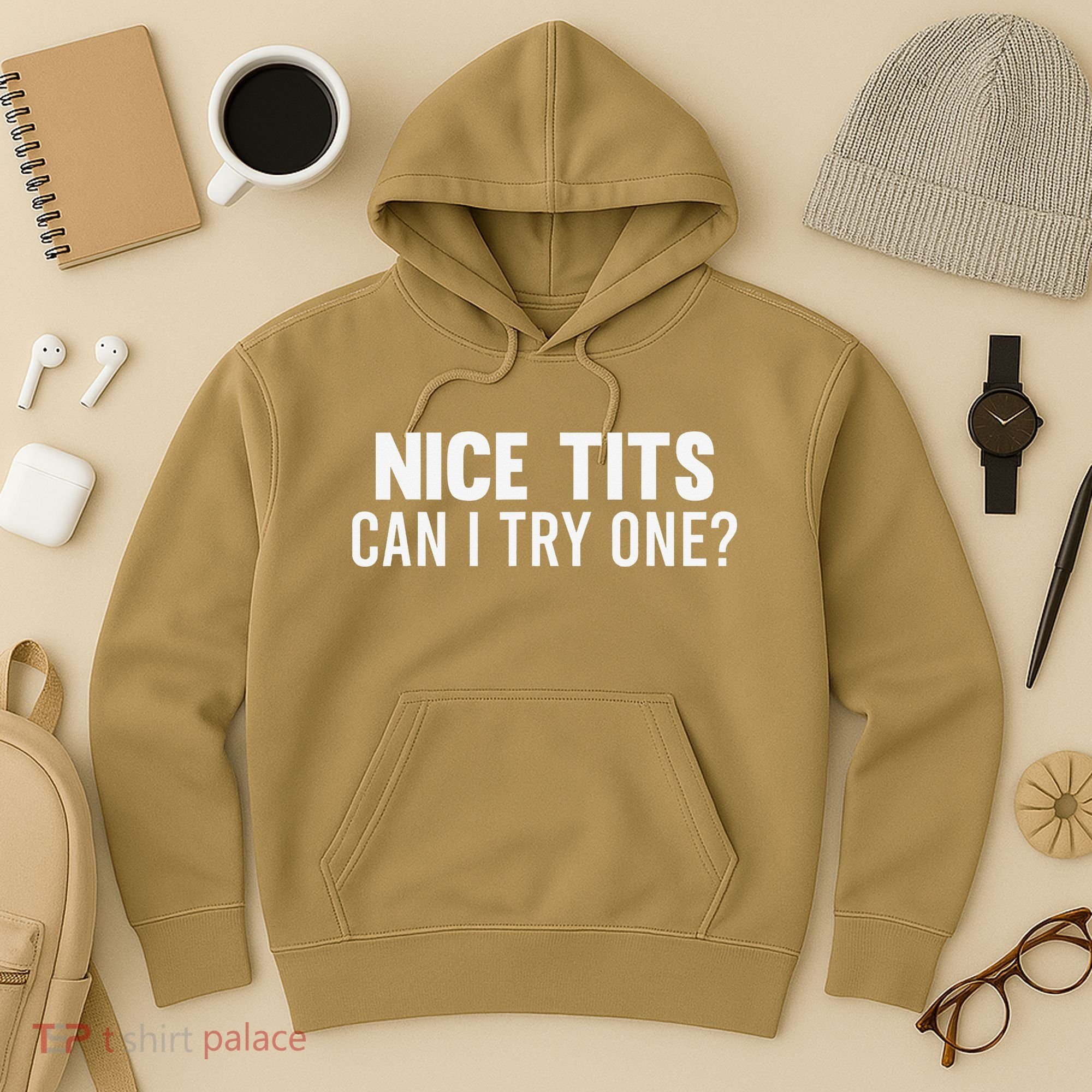 Nice Tits Can I Try One Funny Humor Dirty Jokes Hoodie