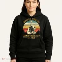Nashville Tennessee Country Music City Boots Hat Guitar Hoodie thumb 5