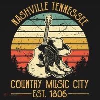 Nashville Tennessee Country Music City Boots Hat Guitar Hoodie thumb 7