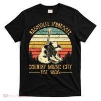 Nashville Tennessee Country Music City Boots Hat Guitar T-Shirt thumb 0