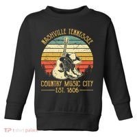 Nashville Tennessee Country Music City Boots Hat Guitar Toddler Sweatshirt thumb 0