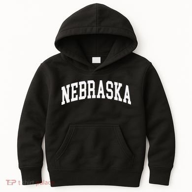 Nebraska Throwback Design Classic Kids Hoodie