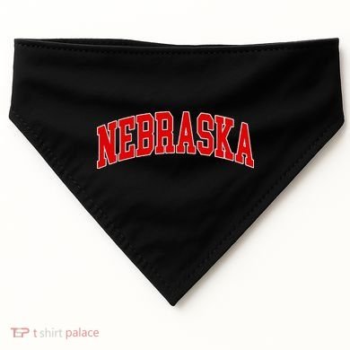 Nebraska Throwback Design Classic USA-Made Doggie Bandana