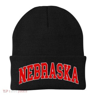 Nebraska Throwback Design Classic Beanie
