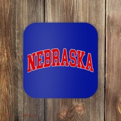 Nebraska Throwback Design Classic Coaster