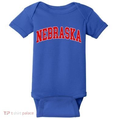 Nebraska Throwback Design Classic Baby Bodysuit