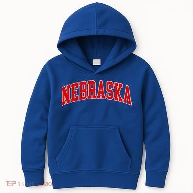 Nebraska Throwback Design Classic Kids Hoodie