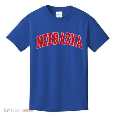 Nebraska Throwback Design Classic Kids T-Shirt