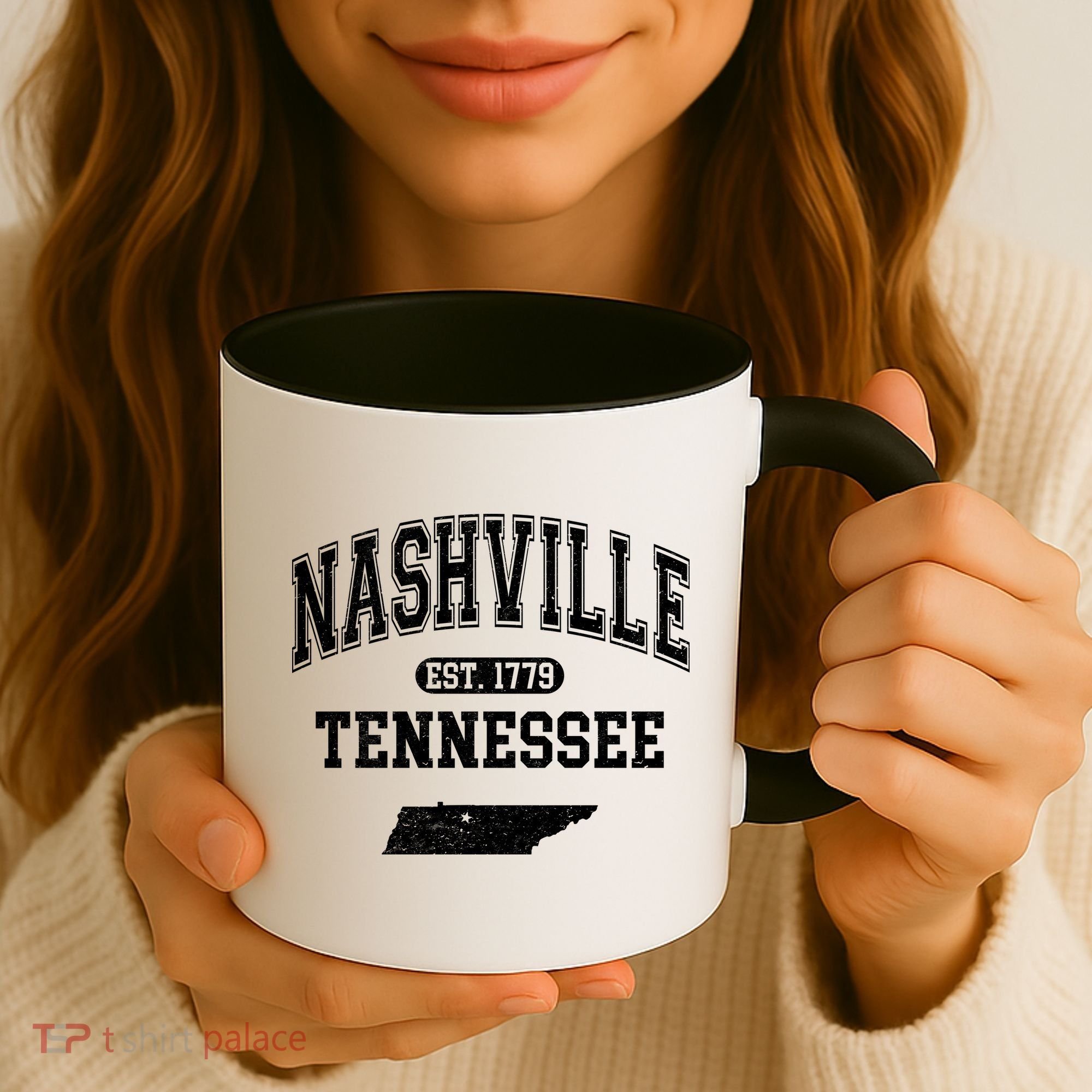 Nashville Tennessee Est 1779 Varsity Coffee Mug