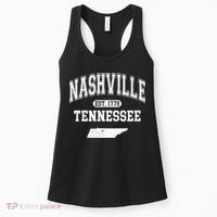 Nashville Tennessee Est 1779 Varsity Women's Tank Top thumb 0