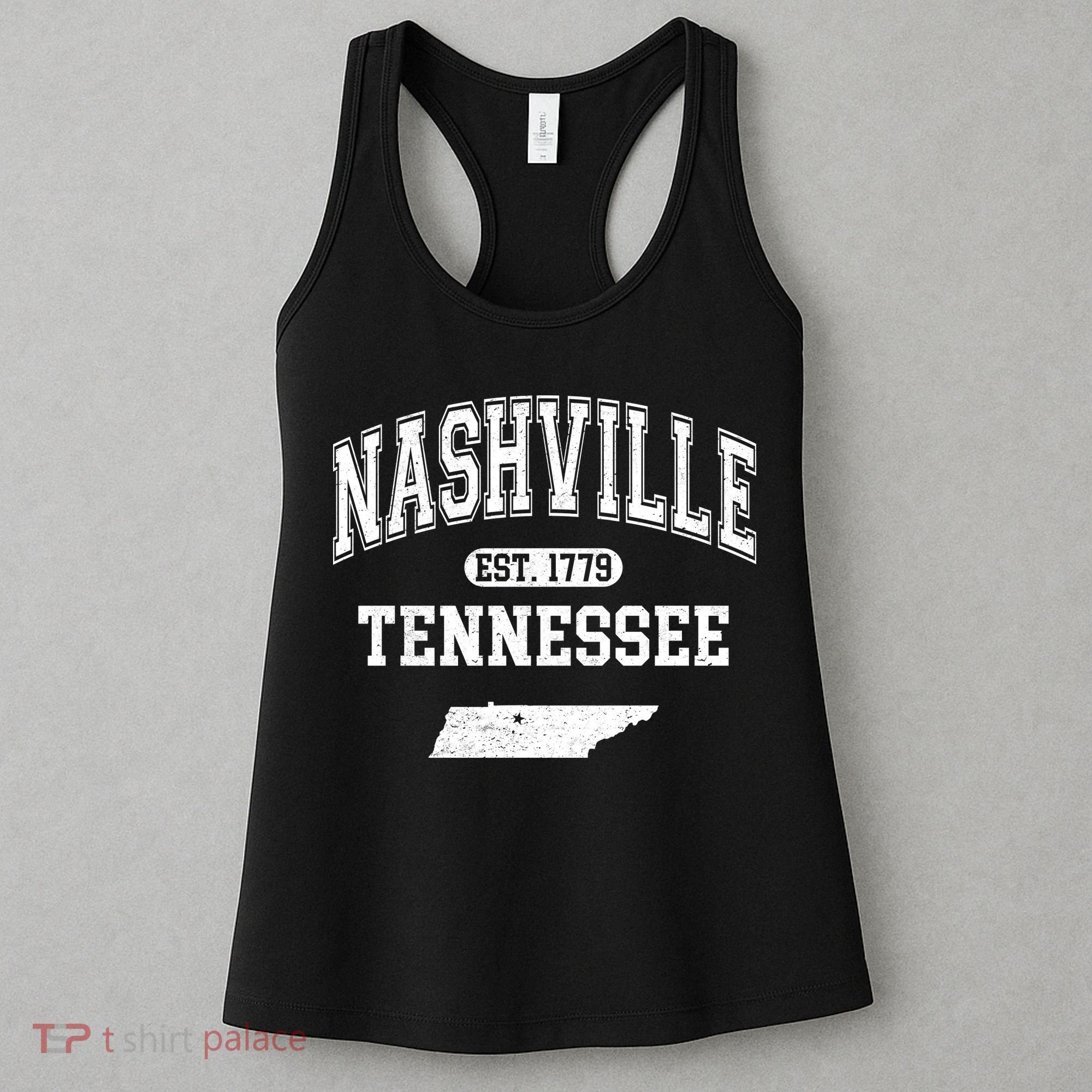 Nashville Tennessee Est 1779 Varsity Women's Tank Top