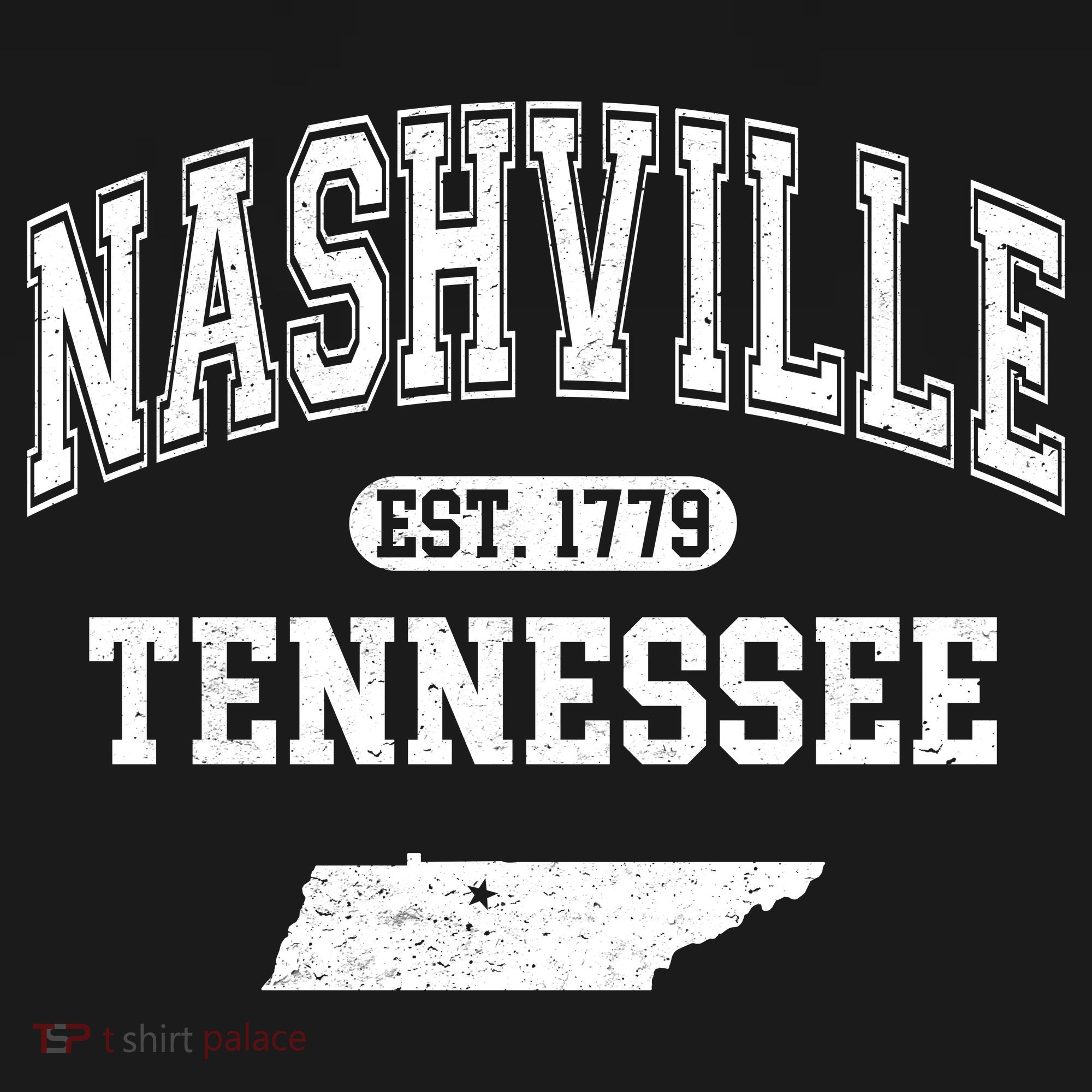 Nashville Tennessee Est 1779 Varsity Women's Tank Top