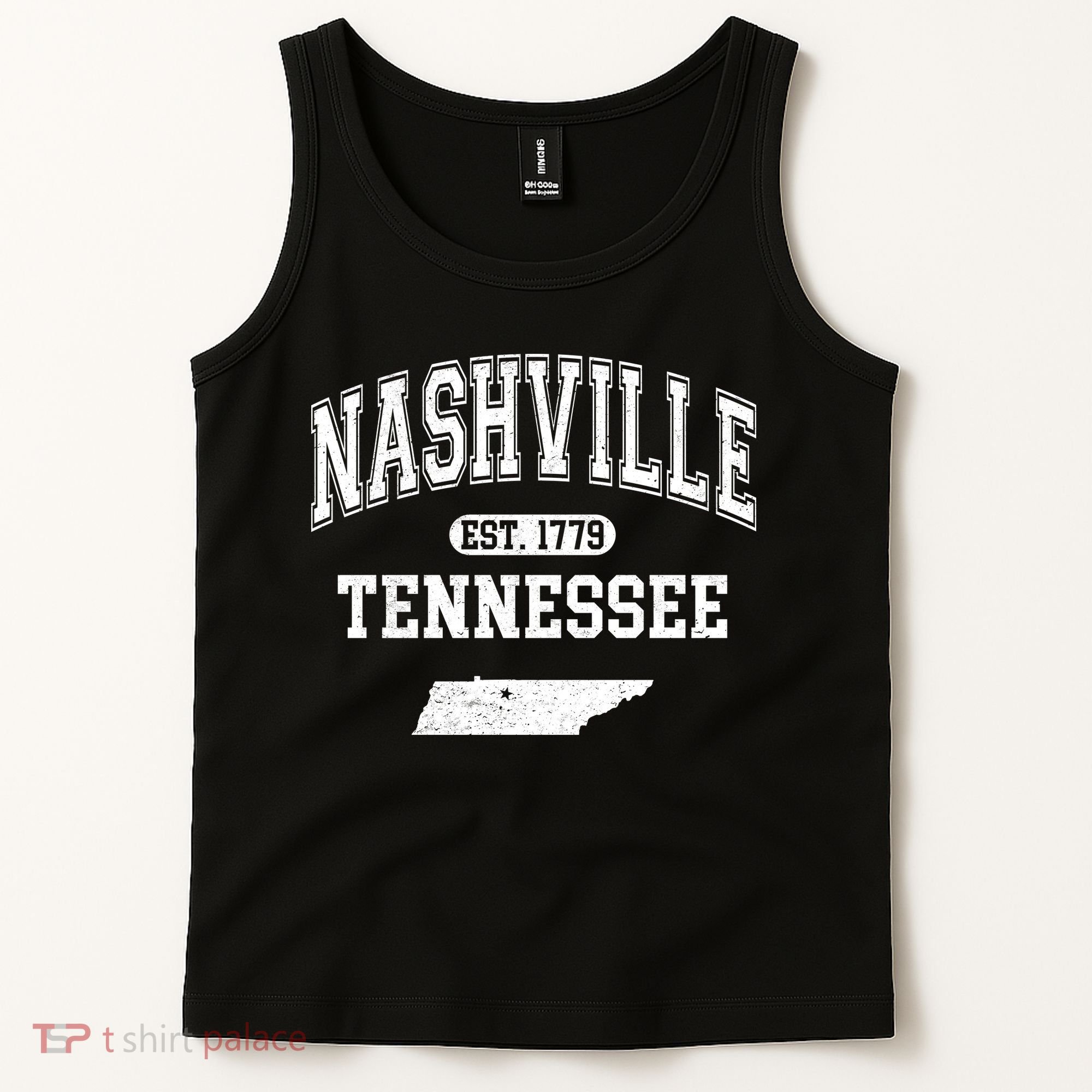 Nashville Tennessee Est 1779 Varsity Tank Top