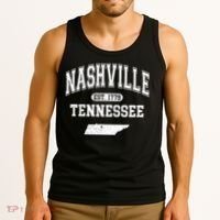 Nashville Tennessee Est 1779 Varsity Tank Top thumb 3