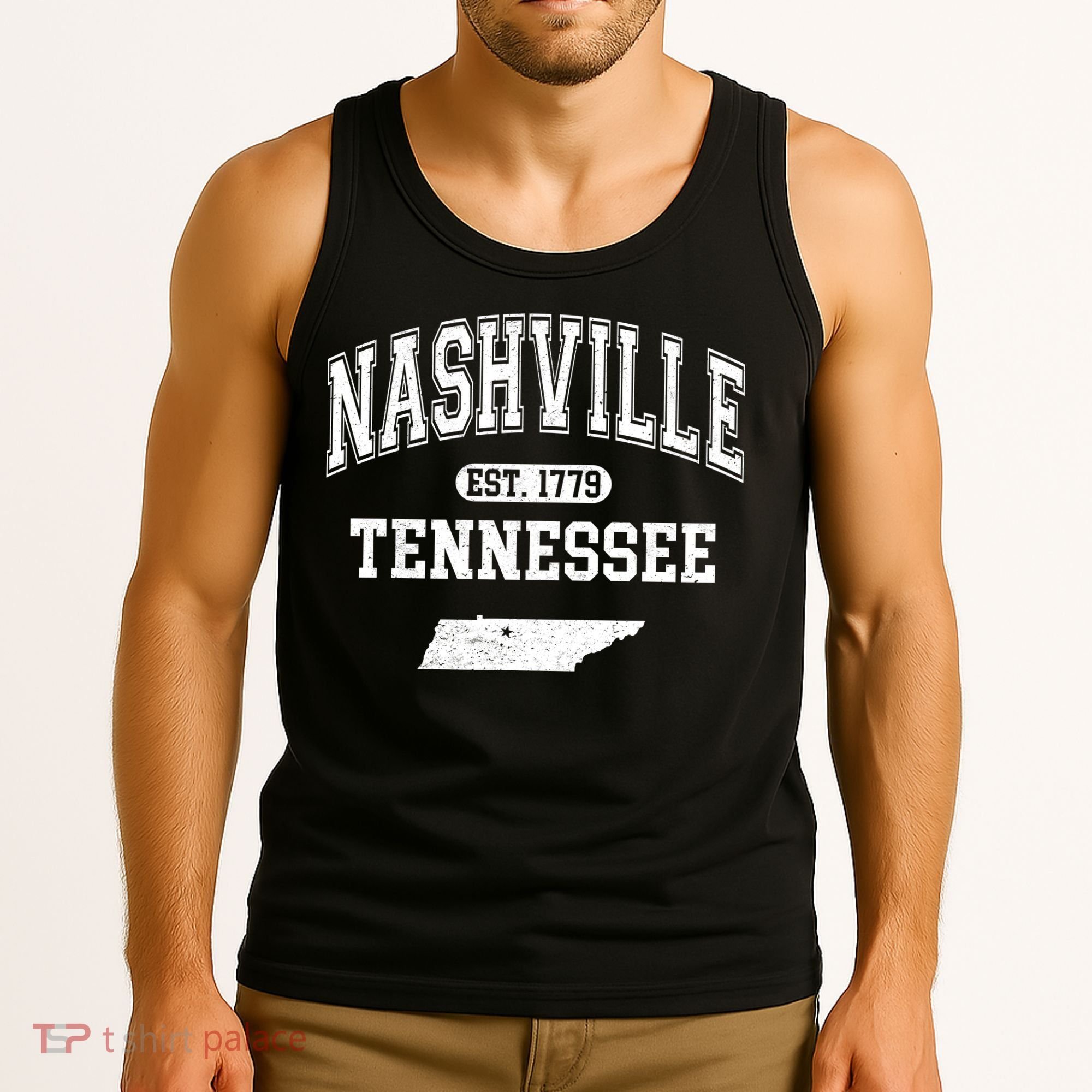 Nashville Tennessee Est 1779 Varsity Tank Top