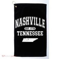 Nashville Tennessee Est 1779 Varsity Golf Towel thumb 0