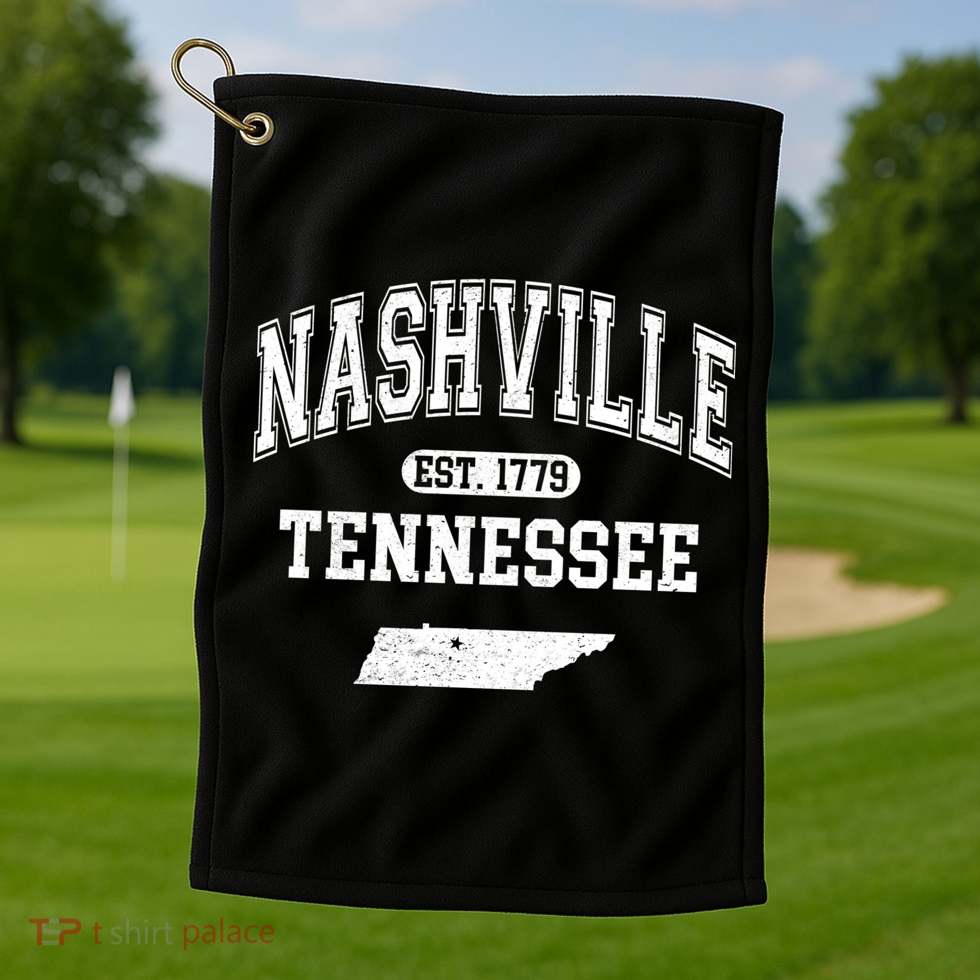 Nashville Tennessee Est 1779 Varsity Golf Towel