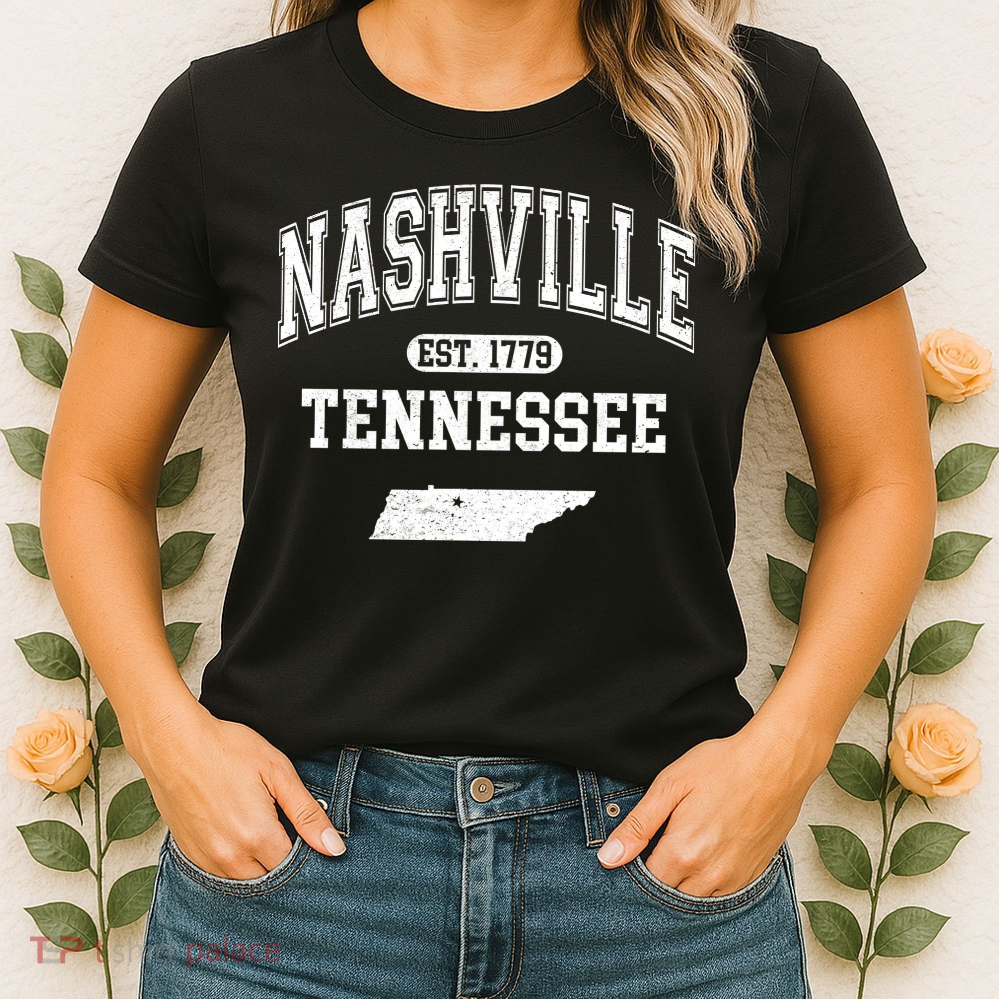 Nashville Tennessee Est 1779 Varsity Women's T-Shirt