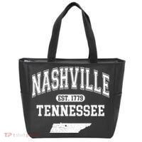 Nashville Tennessee Est 1779 Varsity Tote Bag thumb 0
