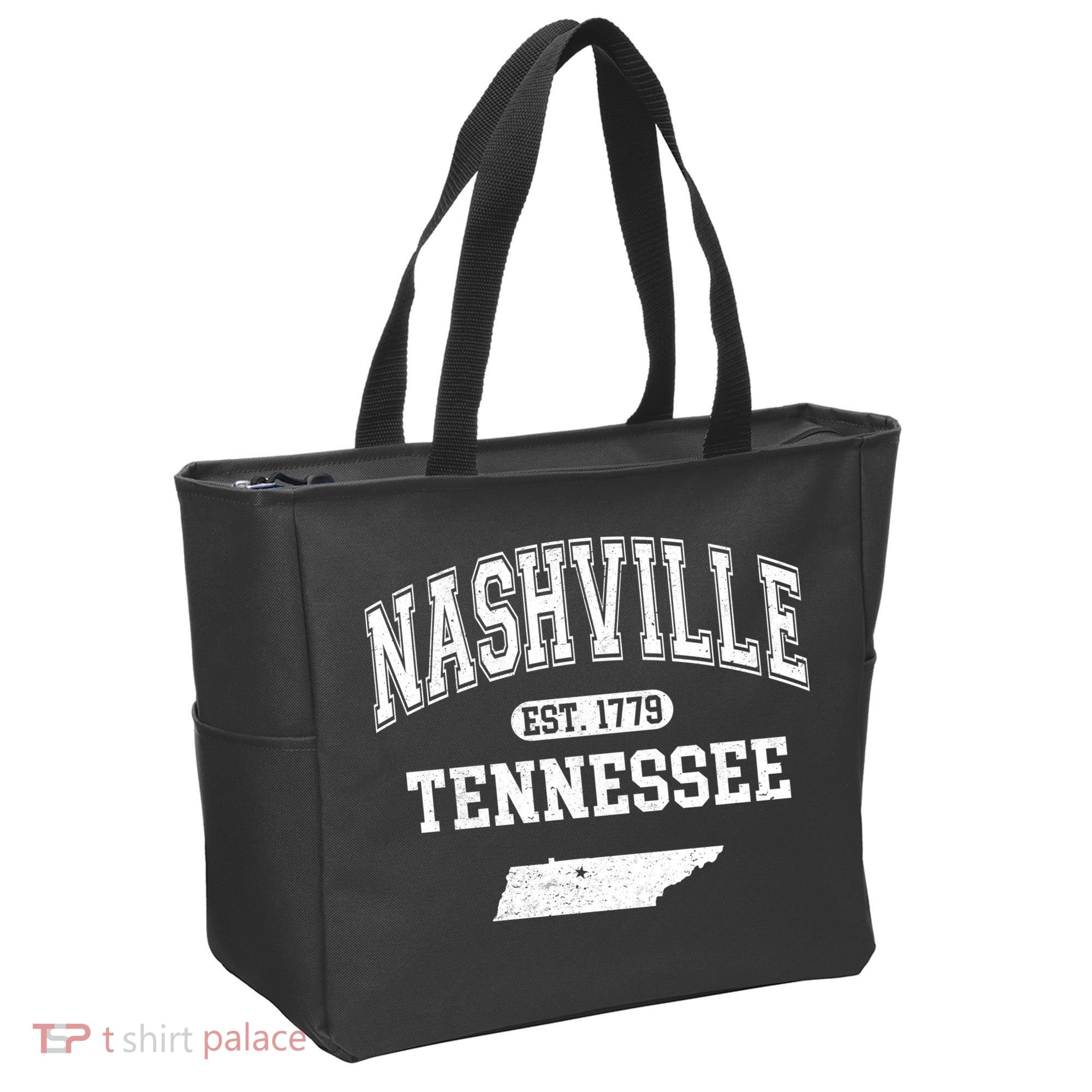Nashville Tennessee Est 1779 Varsity Tote Bag