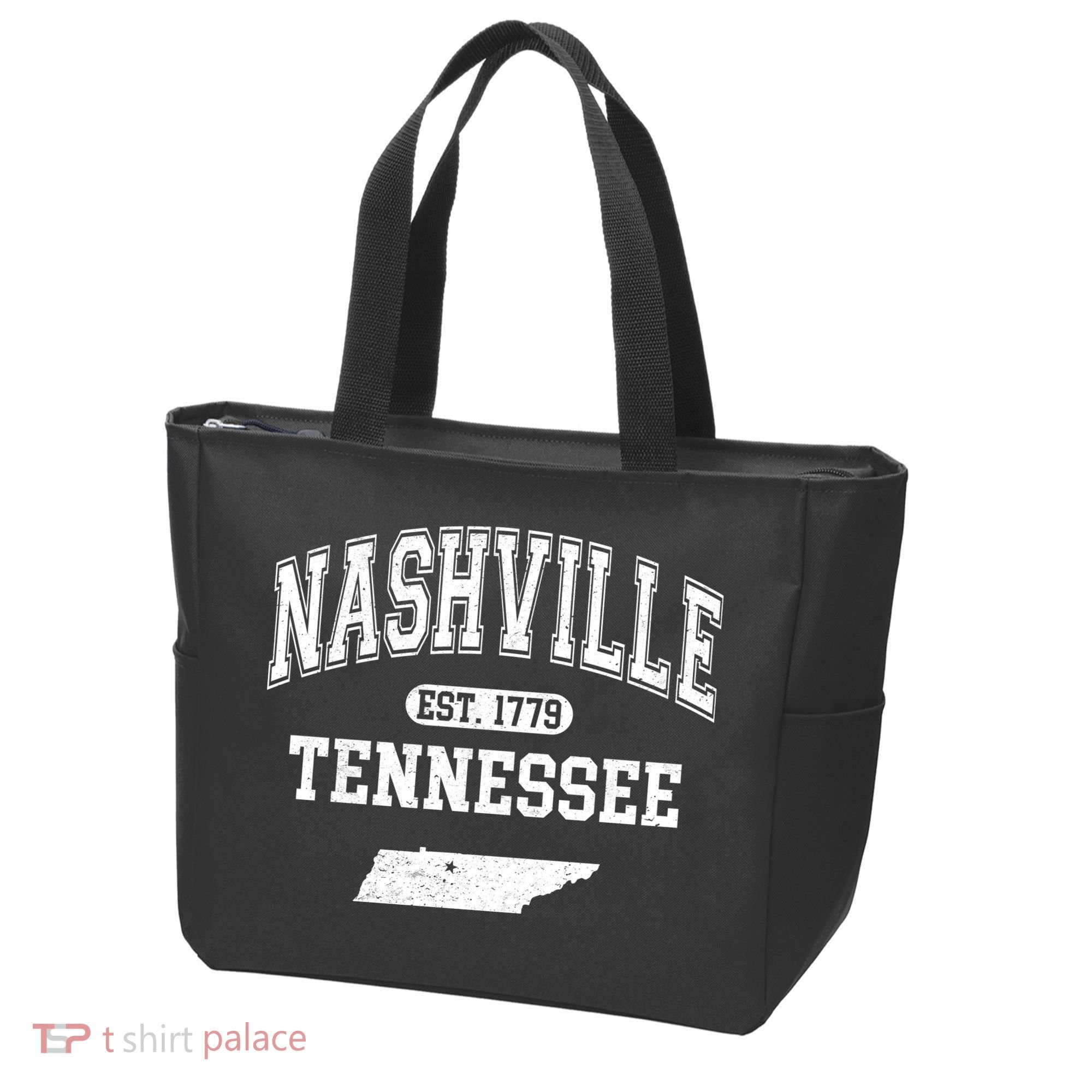 Nashville Tennessee Est 1779 Varsity Tote Bag