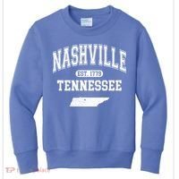 Nashville Tennessee Est 1779 Varsity Kids Sweatshirt thumb 0