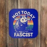 Not Today Fascist Opossum Social Possum Coaster thumb 0