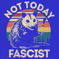 Not Today Fascist Opossum Social Possum Visor thumb 3